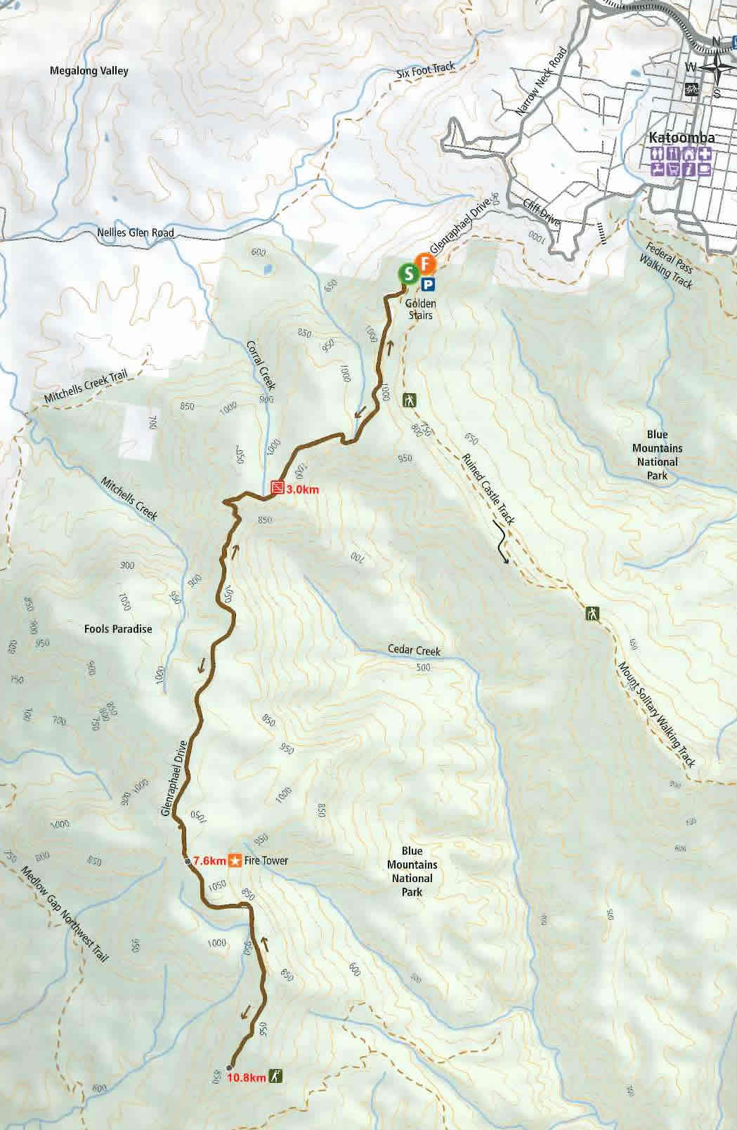 Narrowneck Map