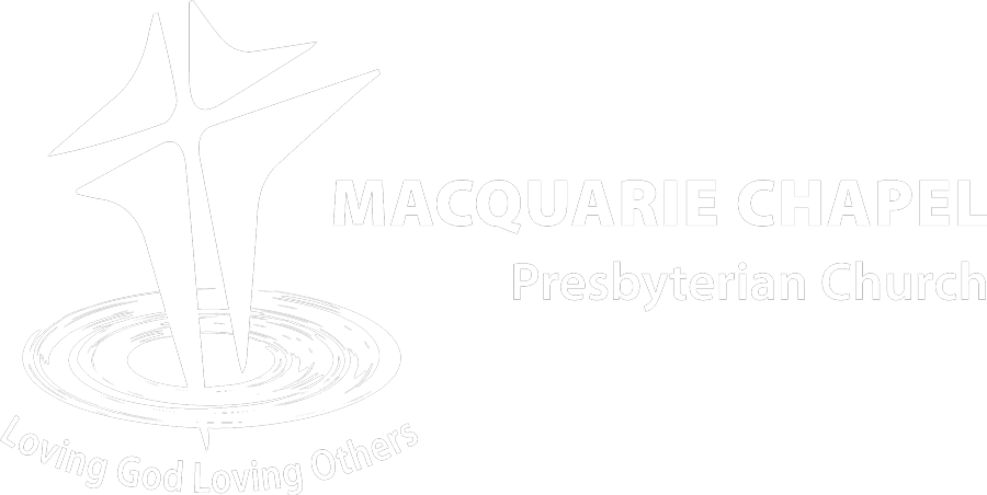 Macquarie Presbyterian Church's Logo in White Only
